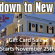 Countdown to New Years Gift Card Sale